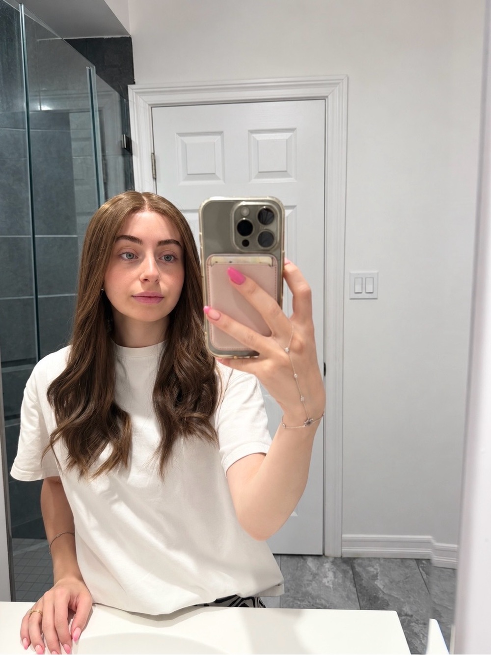 22 inch brown European human hair wig
